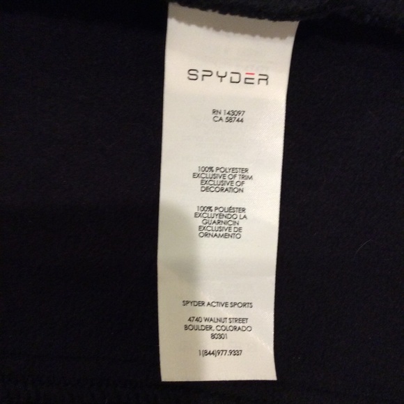 Spyder Major Cable Stryke Black Fleece Lined Knit Full Zip Jacket - Picture 10 of 10